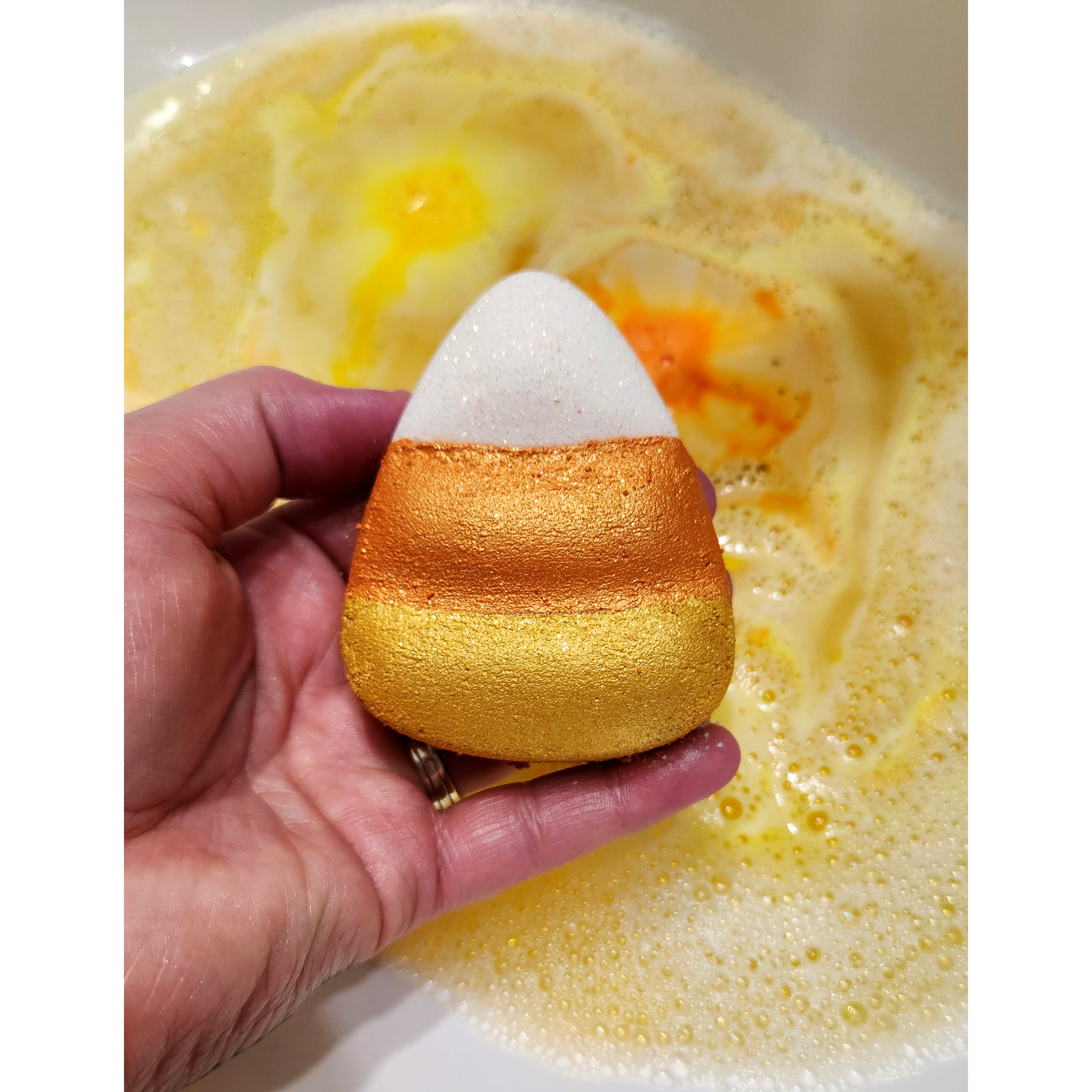 Candy Corn Bath Bomb